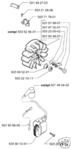 part shorting lead cable husqvarna chainsaw 501839805 - £8.25 GBP