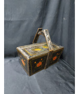 Primitive 19th C. Handmade Wooden Chinese Meal Delivery Lunch Box Basket... - €80,63 EUR