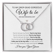To my DROP-DEAD GORGEOUS wife to be on our wedding day - To my bride on our wedd - £59.49 GBP