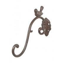 New Primitive Solid Cast Iron French Provincial Figural Bird Plant Hook Hanger - £12.78 GBP