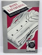Vintage Westinghouse HOME LAUNDERING Manual Complete Guide Little Book Tips - $14.89