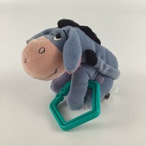 Disney Winnie The Pooh Eeyore Chime Rattle Plush Stuffed Animal Toy Firs... - £11.43 GBP