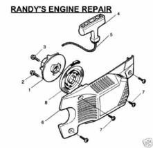 screw 530016080 Husqvarna CHAINSAW 36 41 136 141 137 + - $7.39