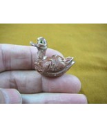 Y-DUC-6 red white DUCK bird stone soapstone CARVING PERU I love water fo... - £6.76 GBP