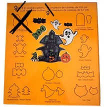 Halloween Cookie Cutters 18 Piece Set Witch Hats Boo Ghost Bats Cats More - $12.59