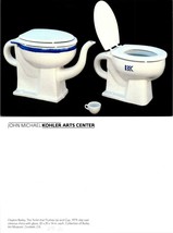 Wisconsin Sheboygan Kohler Arts Center Toilet That Flushes Up Cup VTG Postcard - £7.51 GBP