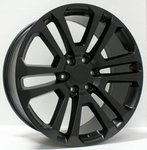 Chevy 20&quot; Satin Black Split Spoke Wheels Rims 2000-2023 Silverado Tahoe Suburban - £730.30 GBP