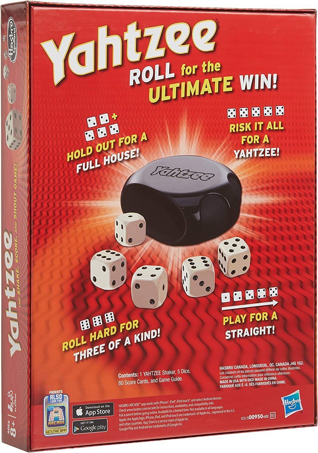 Yahtzee Classic Hasbro Dice Board Fun Game For The Whole Family New Sealed - $12.86