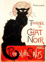 2528.Black cat.Tournee du Chat Noir French Poster.Wall decor interior room art - £12.91 GBP+