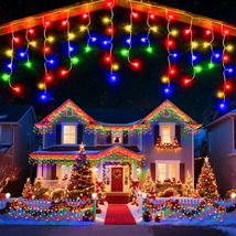 Cascada De Luces 900 LED Navideñas 98 FT Decoracion Navidad Para Exterio... - $48.46