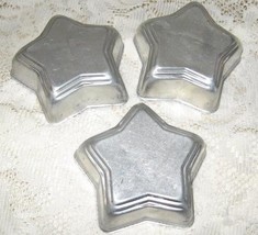 Aluminum Five Point Star Molds/Tarts-Set of 3-USA - £4.79 GBP