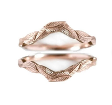 Women&quot;s Enhancer Wrap Engagement Ring 14K Rose Gold Plated - £96.00 GBP