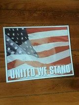 Desperate Enterprises Vintage Reproduction UNITED WE STAND w USA Flag &amp; ... - $11.29