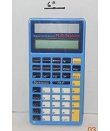 Vintage School Room TI Texas Instruments Solar Calculator Blue Math Expl... - £11.34 GBP