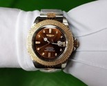 invicta men two tone brown dial automatic diamond watch exhibition case ... - £1,171.51 GBP