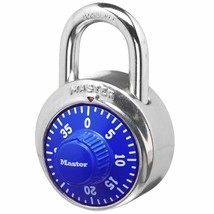 Master Lock 1588D Locker Lock Combination Padlock, 1 Pack, Magnification Lens, C - £9.22 GBP