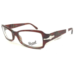 Persol Petite Eyeglasses Frames 2852-V 774 Red Green Sparkly Cat Eye 52-16-135 - £88.06 GBP