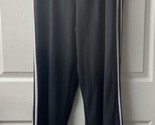Champion Jogging Pants Pull On Womens Large Black White Striped Straight... - $9.70
