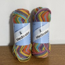 Lot Of 2 Barnetta Wolle Jacob AG 75% Wool Yarn Multicolor 240 Yd 220m - £9.51 GBP