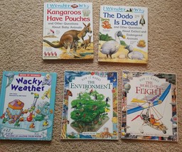 5 Children&#39;s Books Science Nonfiction Weather Animals Environment Homeschool - £6.32 GBP