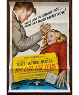TOO LATE FOR TEARS (1949) Film-Noir Lizabeth Scott &amp; Dan Duryea Stone Li... - $480.20 CAD