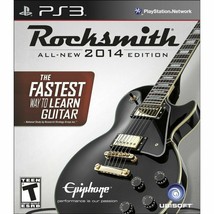 Rocksmith 2014 Edition Playstation 3 Video Game With Real Tone Cable ps3 - £46.56 GBP