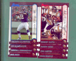 1999 Bowman Minnesota Vikings Football Team Set  - $4.99