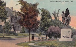 Portland Place St.  Louis Missouri MO 1911 Atlanta Postcard D35 - $2.99