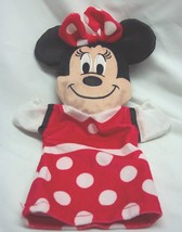 Walt Disney NICE CLASSIC MINNIE MOUSE 11&quot; HAND PUPPET Plush STUFFED Toy - £11.83 GBP