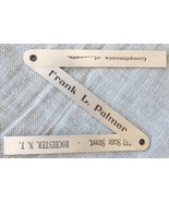 vintage advertising folding pocket ruler palmer rochester NY premium - $269.53 MXN
