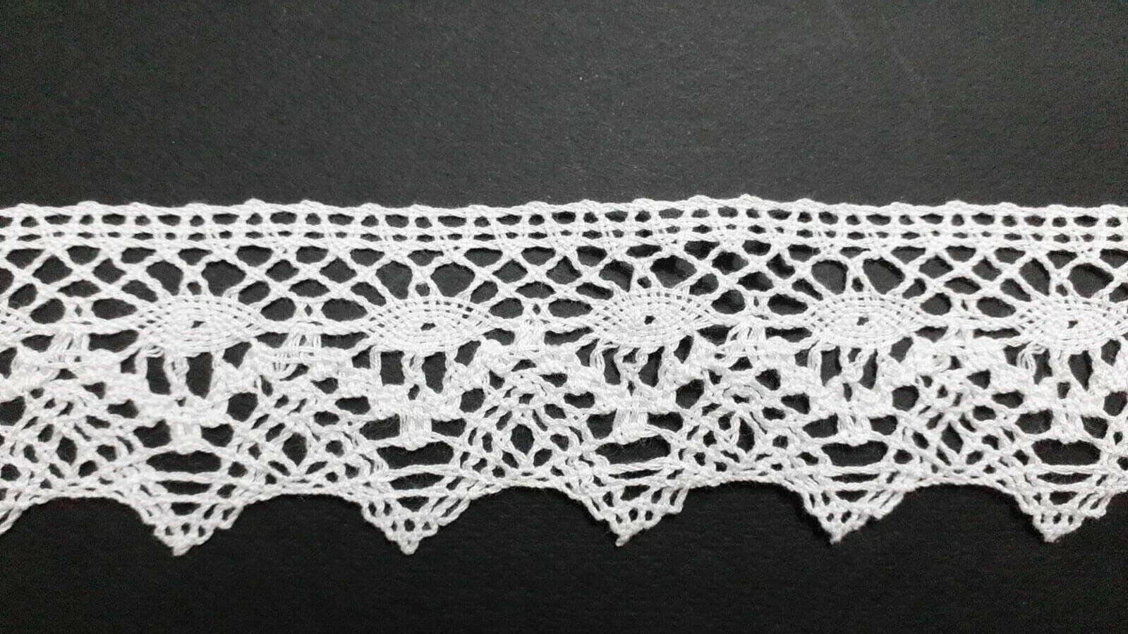 Sweet Trims 441 Cotton Lace Lace Lace Cotton Ribbon 5.5cm High Lace-
sho... - $1.13