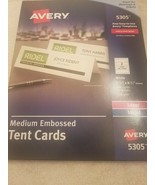 Avery Medium Embossed Tent Cards 100 cards upc 072782053055 - $581.05 MXN