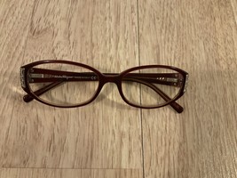Salvatore Ferragamo Eyeglasses 162 53-16-135 Maroon STAGGER RIGHT TEMPLE - £24.89 GBP