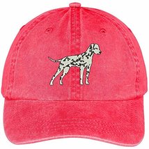 Trendy Apparel Shop Dalmatian Embroidered Dog Theme Low Profile Dad Hat Cotton C - £15.04 GBP