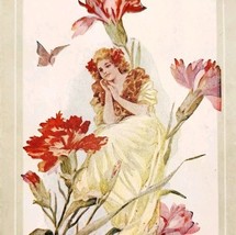 1900s Postcard Fairy Flowers Never Be Thy Shadow Less Antique Ephemera E83B - $19.99