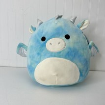 Squishmallows Keith The Blue Dragon 12&quot; Plush, Marble Blue and Silver Toy *Flaw* - £11.95 GBP