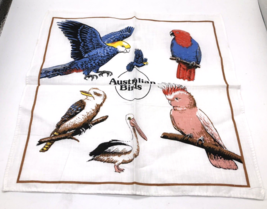 Vtg Australia Hanky Handkerchief Designs by Neil Australian Designer Birds - £21.87 GBP