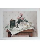 Original &quot;Still Life with Belleek&quot; Pink Roses Hand signed/Limited 108/300 - $1,807.67 MXN