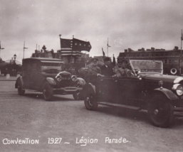 WWI General Pershing In Automobile 1927 Legion Parade Paris RPPC Postcard - £14.35 GBP