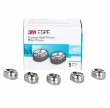 3M ESPE DLL7 Stainless Steel Lower Left 1st Primary Molar Crowns 5/Bx - £19.98 GBP