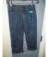 Basic Editions Relaxed Fit W/Adjustable Waist Jeans Size 5 Boy&#39;s NWT - £14.32 GBP