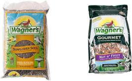 52023 Black Oil Sunflower Seed Wild Bird Food, 5-Pound Bag &amp; 82072 Gourmet Nut &amp; - £27.35 GBP