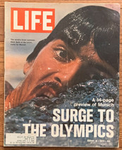 Vintage LIFE Magazine August 18, 1972 MARK SPITZ / Munich Summer Olympics - £7.98 GBP