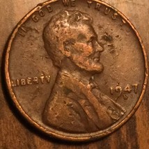 1947 D Us Lincoln Wheat One Cent Penny Coin - £1.19 GBP