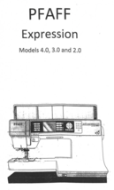 Pfaff Expression manual models 4.0, 3.0, 2.0 instructions Hard Copy - $12.99