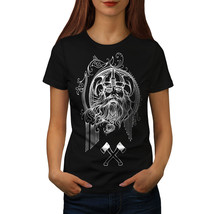 Viking Face Warrior Shirt Battle Axe Women T-shirt - £10.33 GBP