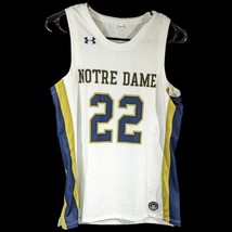 Womens Basketball Jersey Notre Dame Size Small White #22 Under Armour NCAA - $25.04