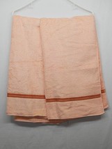 2 Vintage St. Mary&#39;s 100% Cotton Peach Glow Bath Towels NOS - £23.50 GBP