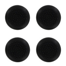 4 X Black Silicone Thumb Stick Grip Cover Caps For Sony PS4 Analog Controller - £3.35 GBP