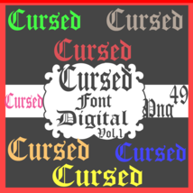 Cursed Font Digital Vol.1 - $5.00